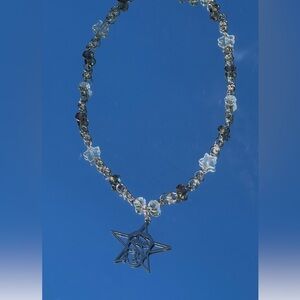 David Bowie Star Beaded Necklace